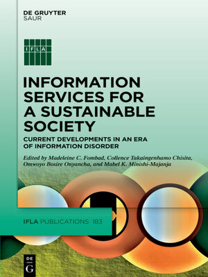 cover image of Information Services for a Sustainable Society